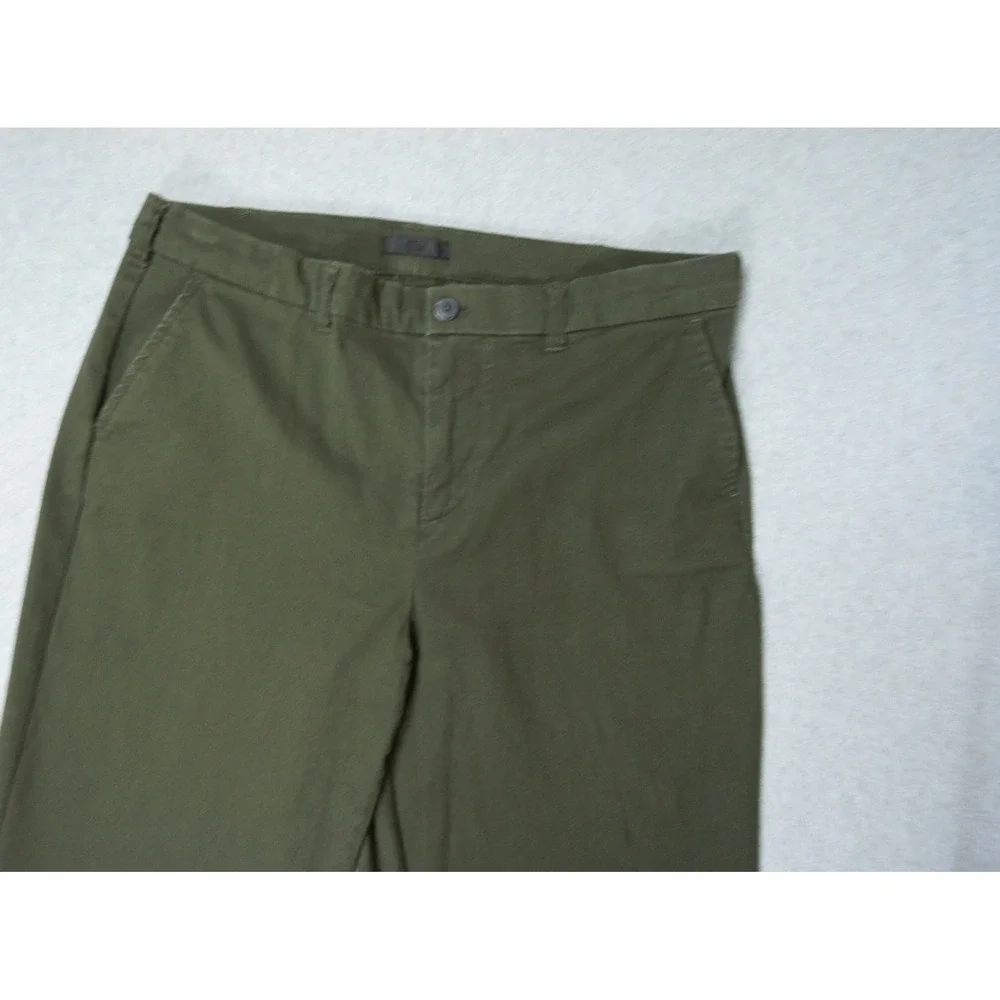 ATM Pants Womens 6 Green Enzyme Wash Cropped Boyfriend Pant Ladies Casual